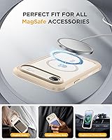 Vista 659 de Miracase Funda magnética para iPhone 14 de 6.1 pulgadas, protector de pantalla de vidrio templado integrado + protector de lente, compatible