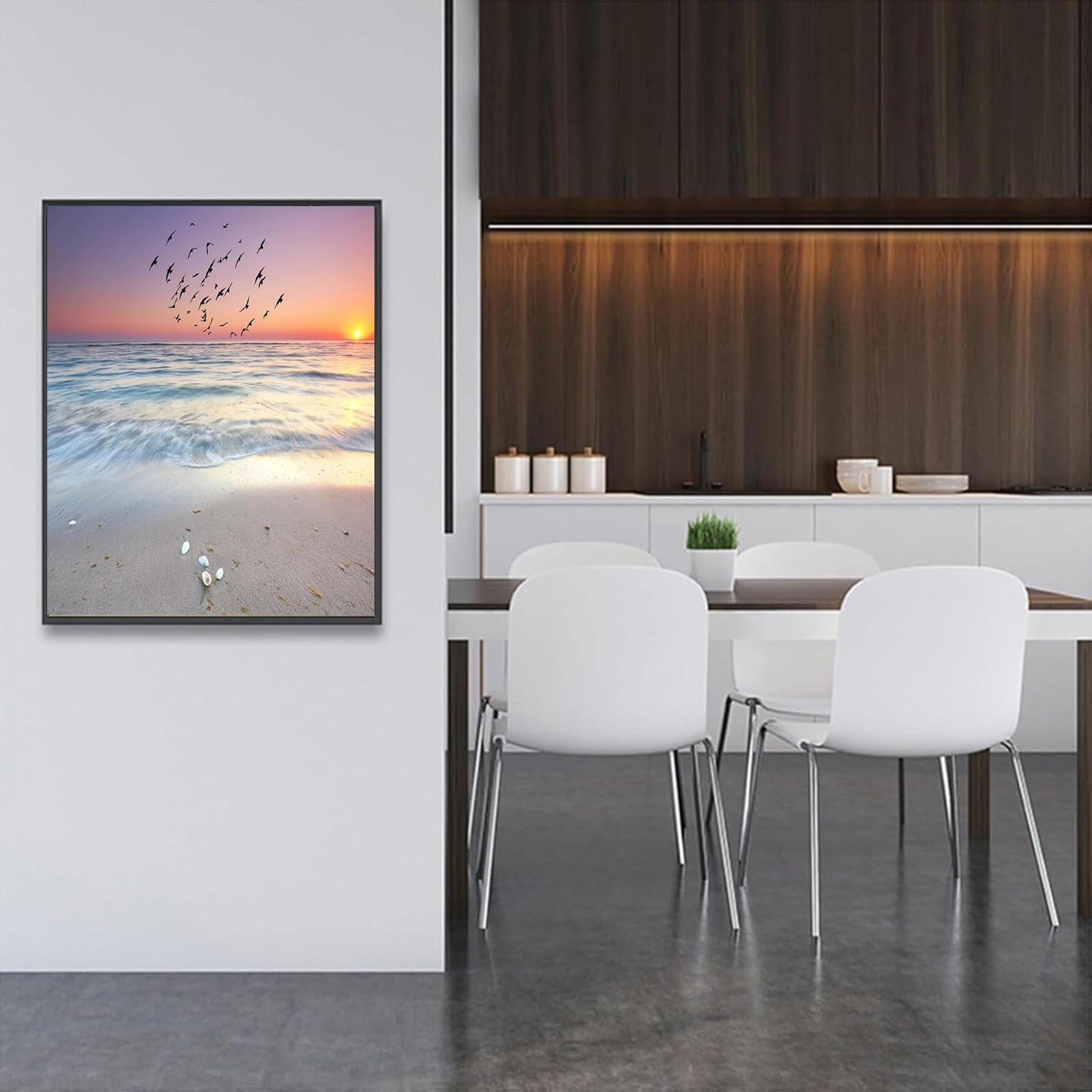 AWSAD Tapa Contador Cubierta Decorativa, Caja de Medidor Eléctrico Oculta, Caja de Interruptor Vertical Pinturas Modernas Tapa Protectora, Montaje en Pared(C,40X50CM(15.7x19.6in))