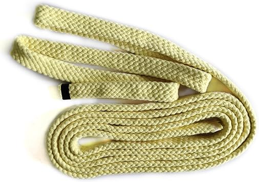 Tubular Aramid Rope Wick Pure Kevlar Sleeve for Fire Juggling Equipment Strong Oil Absorption Fire Sword Fire Cube Thai Staff 22 * 5mm, 1 Meter