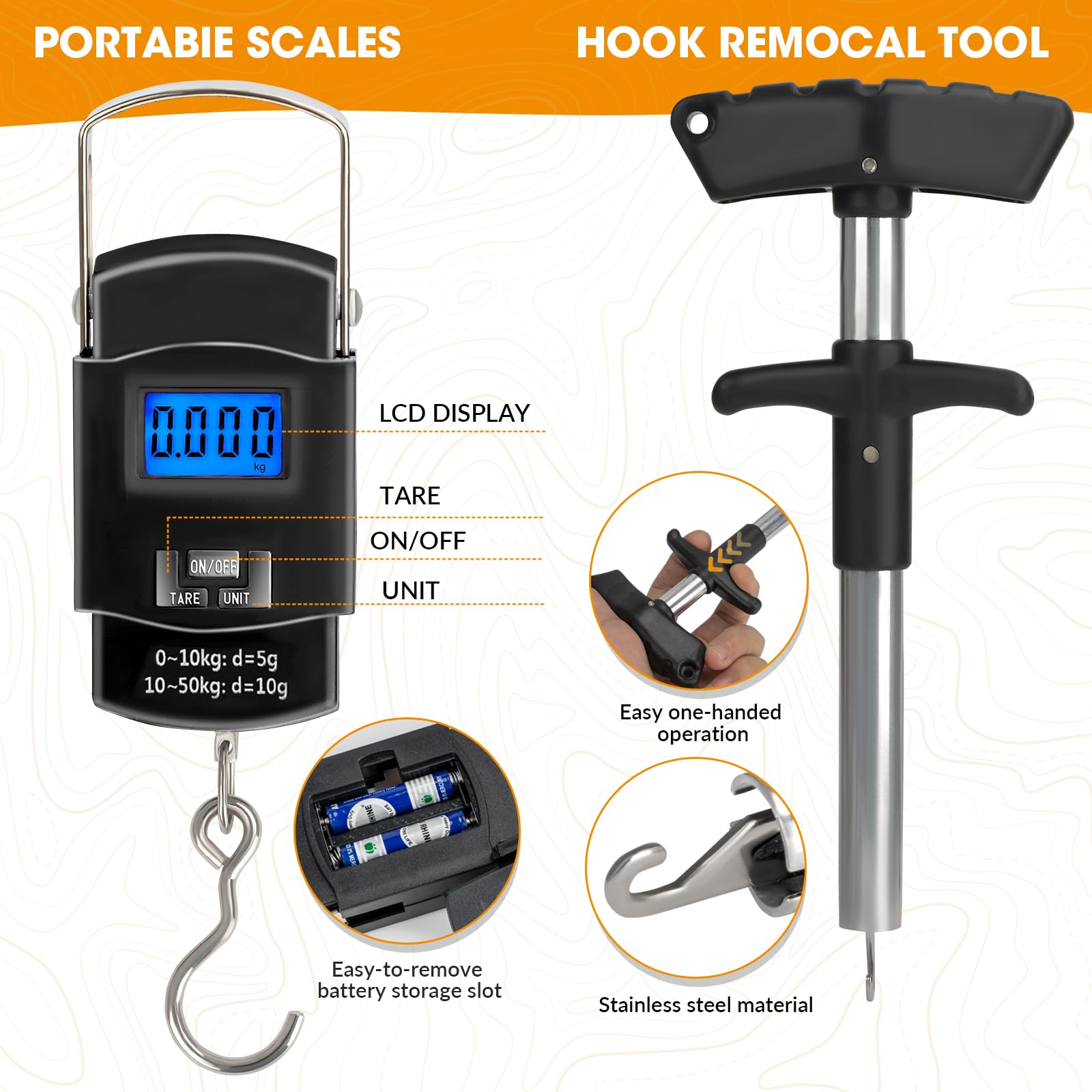THKFISH Kit di attrezzi da pesca da 85 pezzi, zaino da pesca con scatole incluse, kit di attrezzatura da pesca include kit di attrezzi per esche da pesca, pinze da pesca, rimozione amo da pesce, pinza