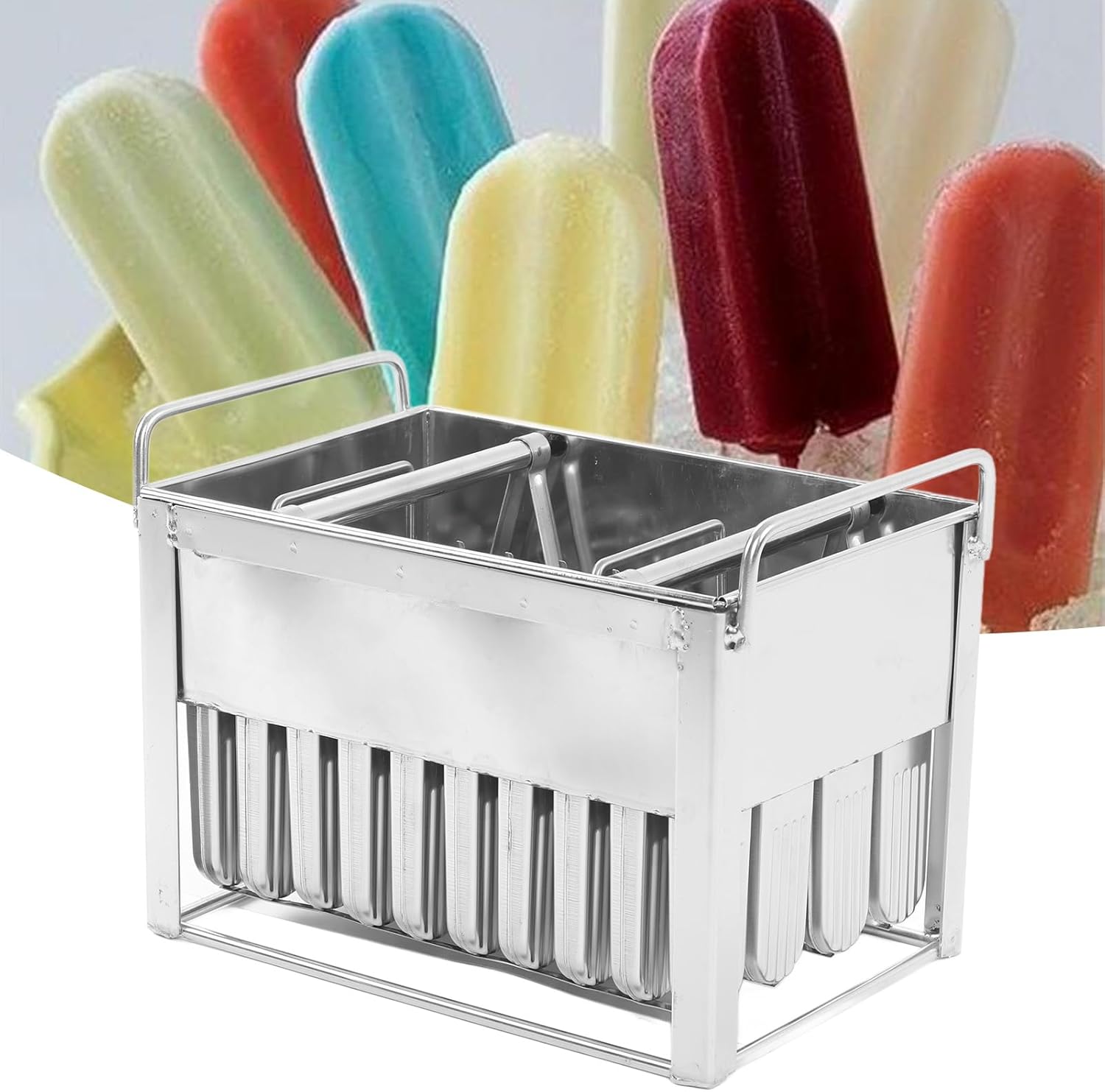 家庭用ステンレス鋼アイスクリーム型金属アイスクリーム型40個。 金属