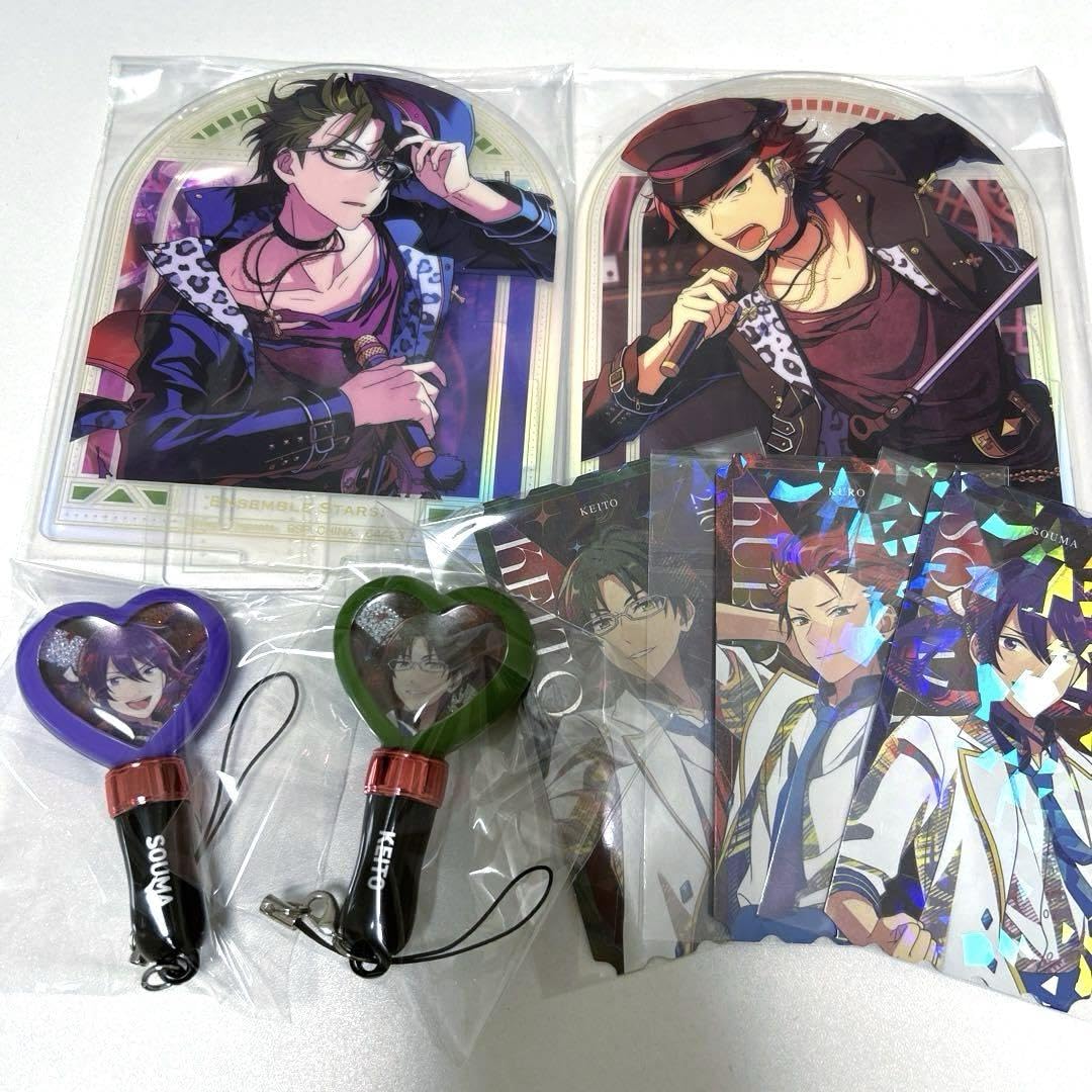 新品★あんスタ【敬人＆颯馬】にとたん★ラバーマスコット★vol.2★2点セット 新品☆あんスタ☆紅月【蓮巳敬人】にとたん☆ラバー