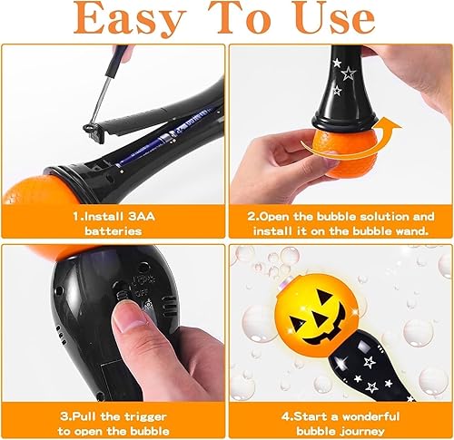 Miniatura 5 de Tlkiaa Varita de burbujas de unicornio para niñas, máquina sopladora de burbujas de princesa con relleno ligero de calcetines de Navidad, juguete