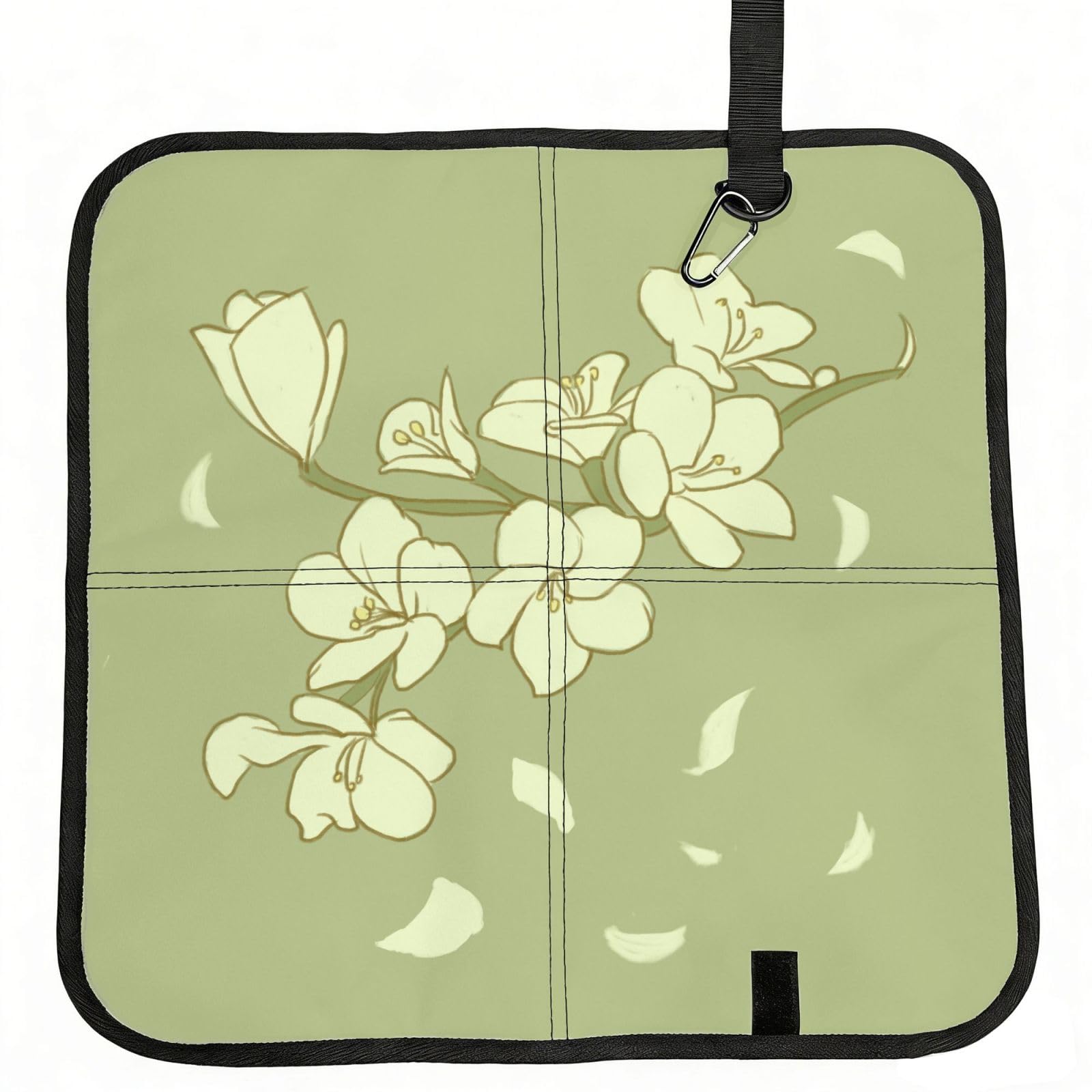 WZYCWB Cartoon Begonia Foldable Seating Cushion with Carabiner - Stadium Mat for Camping, Hiking and Outdoor Activities