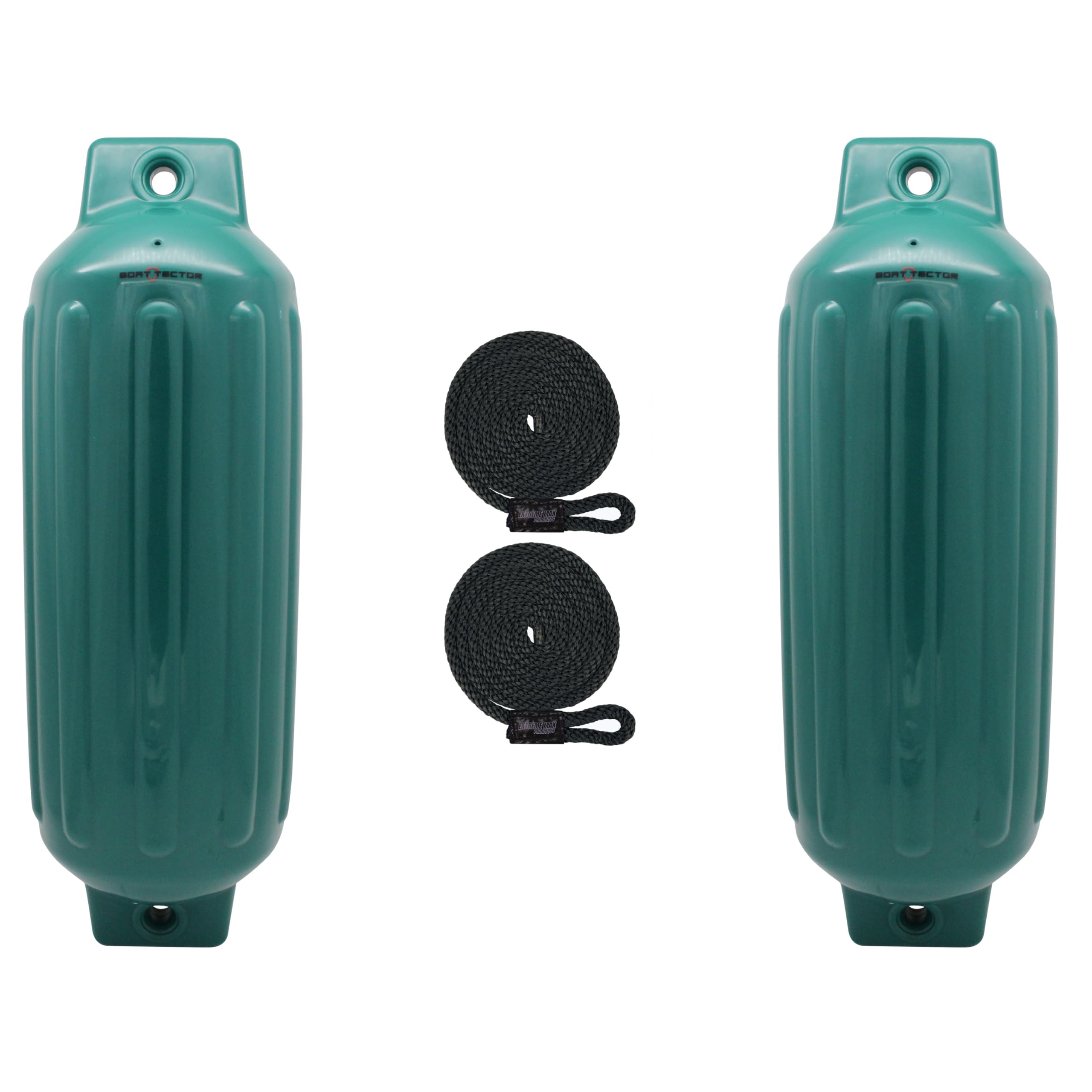 Extreme Max 3006.8547.2 BoatTector Inflatable Fender Value 2-Pack - 10" x 30", Forest Green