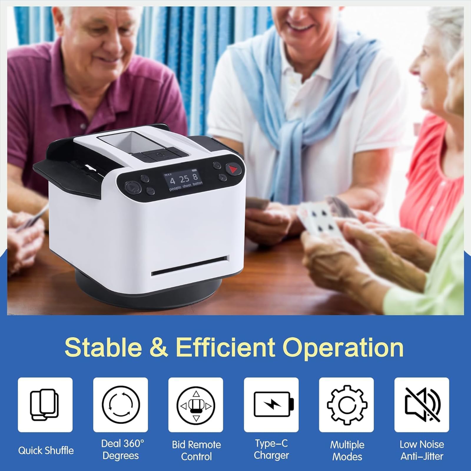 Shaker e distributore automatico di carte 2 in 1