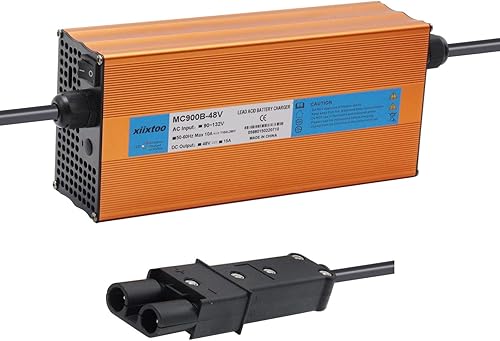 Reemplazo del cargador de batería para carrito de golf de 48 V y 15 amperios, compatible con carrito de golf Yamaha de 48 voltios G14 G16 G19 G22