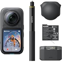 Insta360 X6 8K 360 Action Camera Essentials Bundle, Dual 1/1.1" Sensors