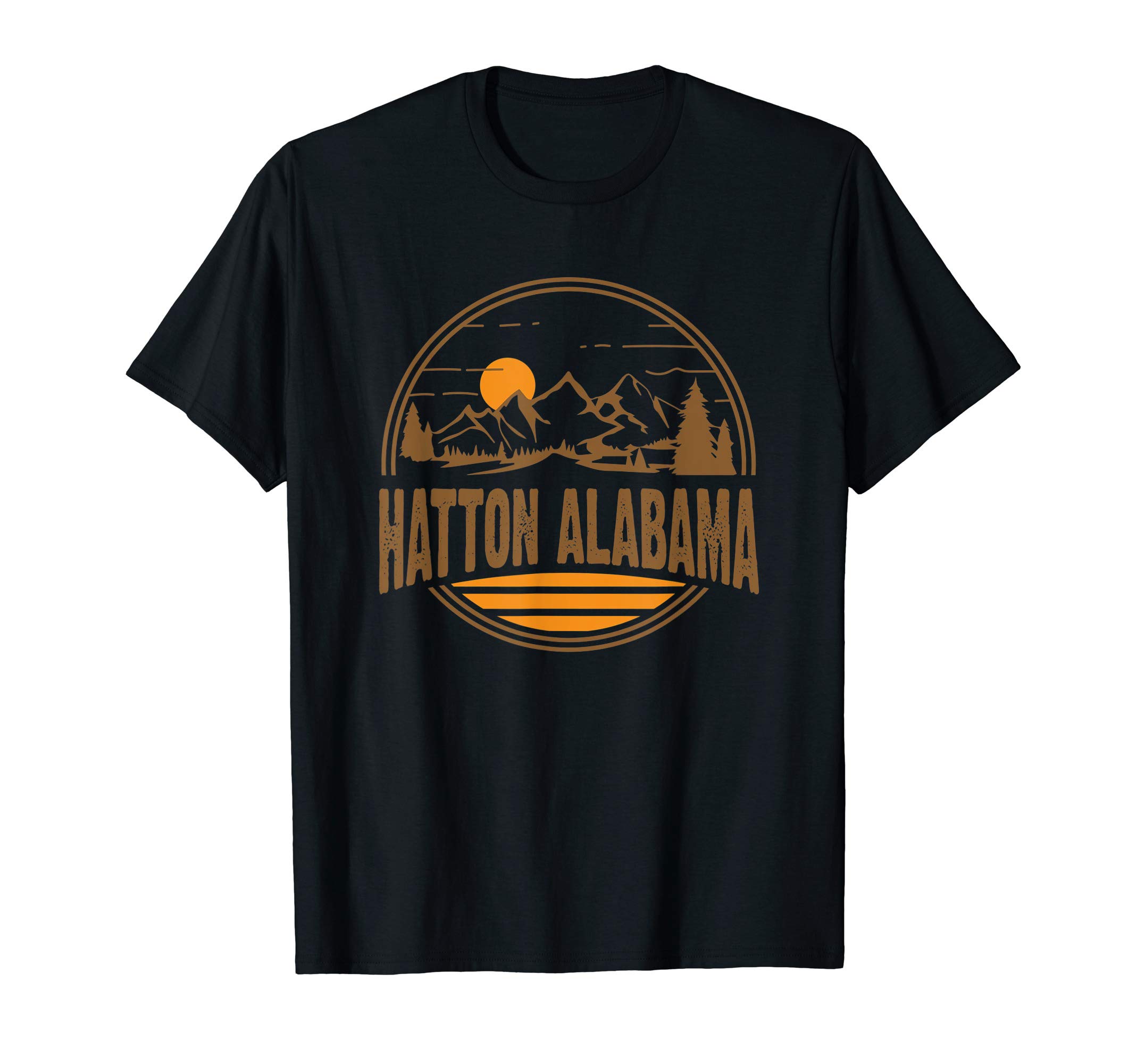 Vintage Hatton, Alabama Mountain Hiking Souvenir Print T-Shirt