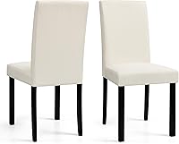 Vista 9 de CHUN YI Upholstered Dining Chairs Set of 4, Fabric Dining Room Chairs with Solid Wood Legs, Modern Parson Chairs for Kitchen, Restaurant, Hotel