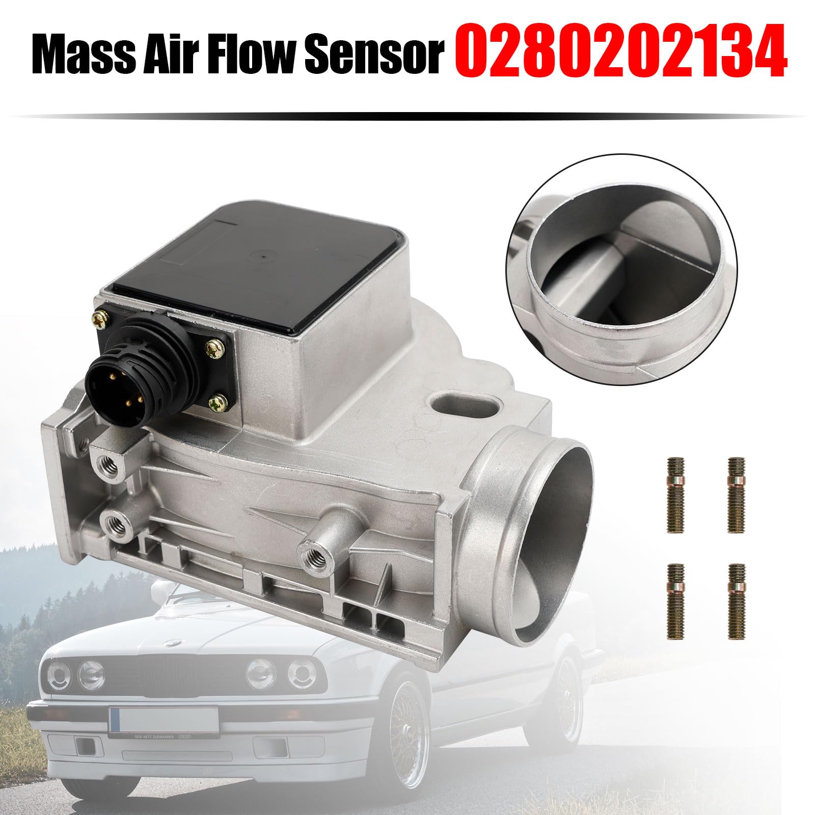MAF Capteur de débit d'air 0280202134 pour BMW 318Ti 318i 318is 1.8L 1991-1995
