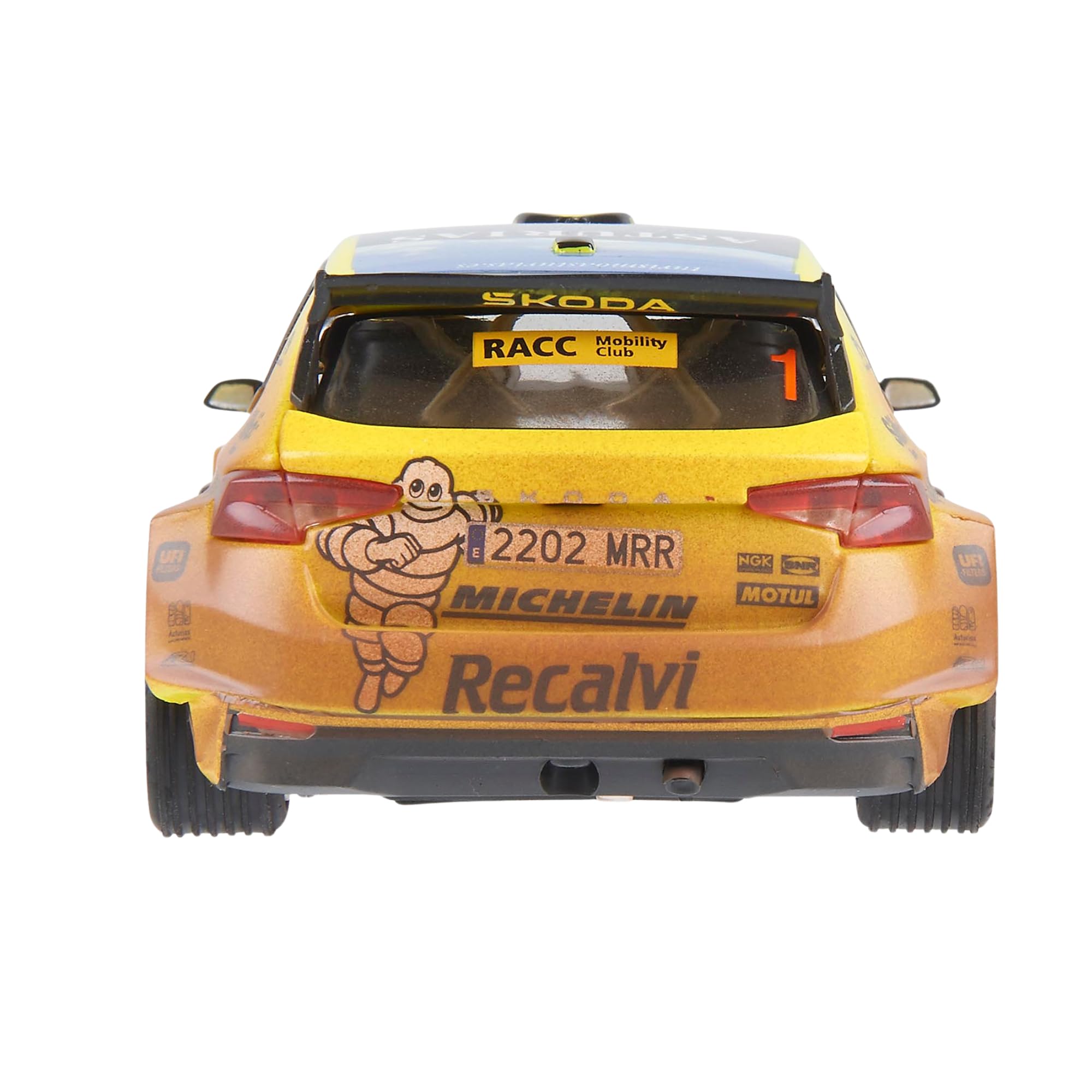 SCALEXTRIC - Vehículo de Carreras Classic - Coche Slot - Escala 1:32 (Skoda Fabia WRC2 - Cohete Suárez Mud Effect) — view 2