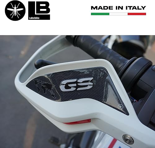 Miniatura 4 de labelbike - Adhesivos de resina 3D Decoraciones y protecciones de paramanos de motocicleta compatibles con BMW R 1250 GS 2019-2023 - Color rojo gris