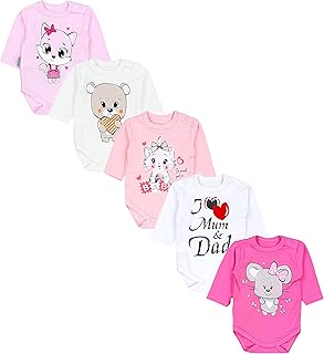 Body Bebe Manga Larga – Bodies Bebe 5 Unidades Algodón, Certificación OEKO-TEX