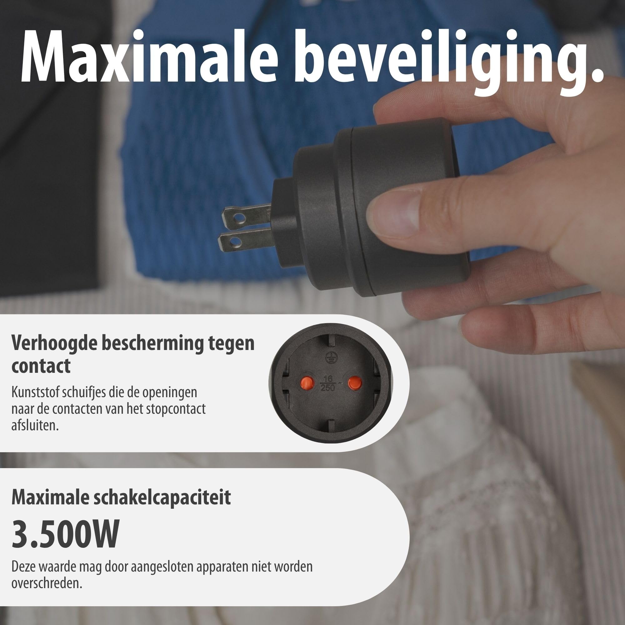 Brennenstuhl 1508450 seyahat fişi Euro fiş//ABD, Japonya