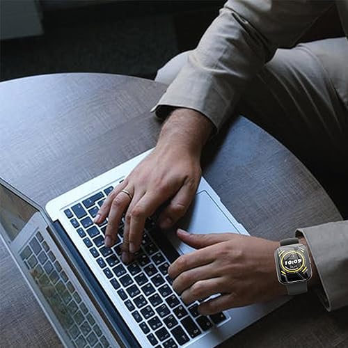 Miniatura 7 de Natbok Paquete de 2 protectores de pantalla para Amazfit Bip 5, cobertura completa 3D, antiarañazos, sin burbujas, HD, transparente, flexible (no de