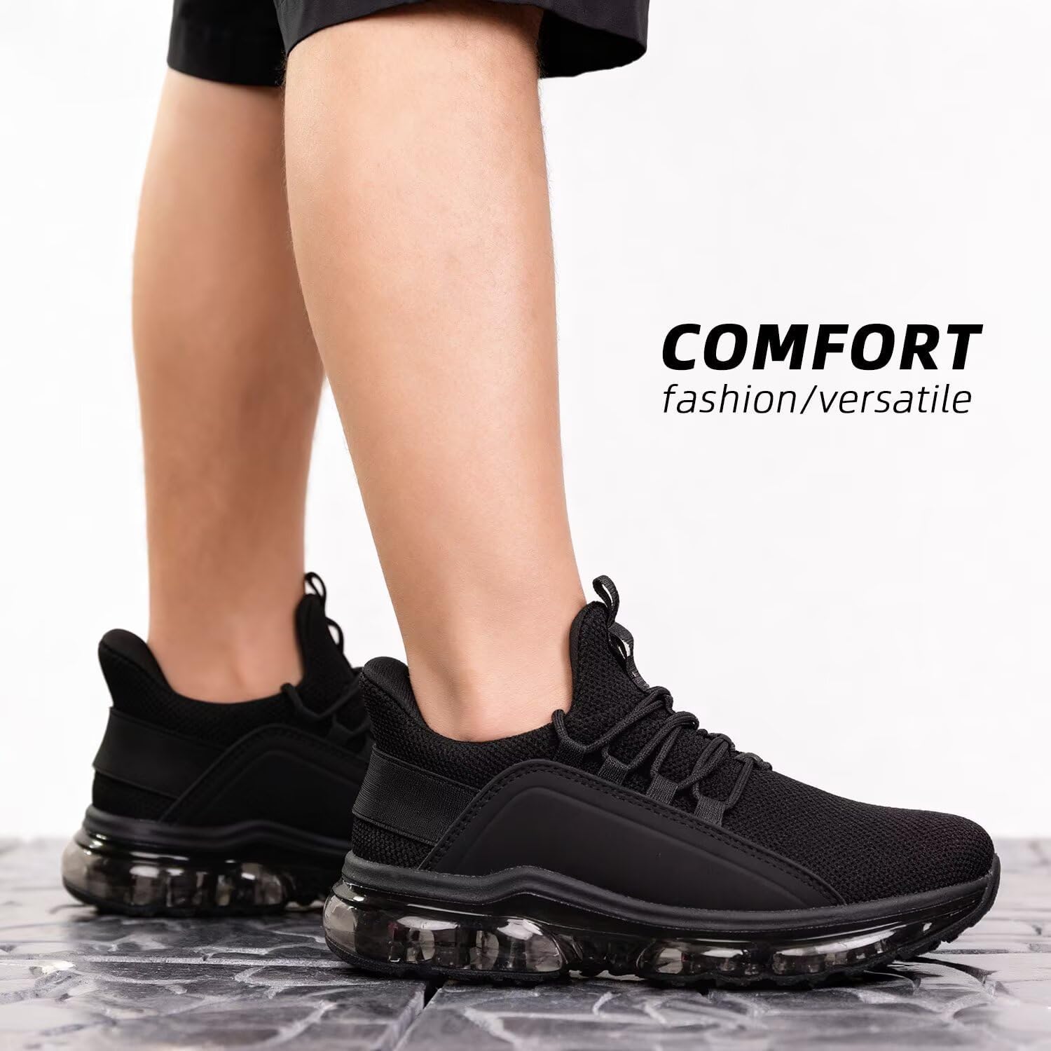 Men's Air Cushion Running Shoes Breathable Tennis Fashion Sneakers Non Slip Workout Casual Sport Gym Training Soft Sole Walking Shoes - Image 2