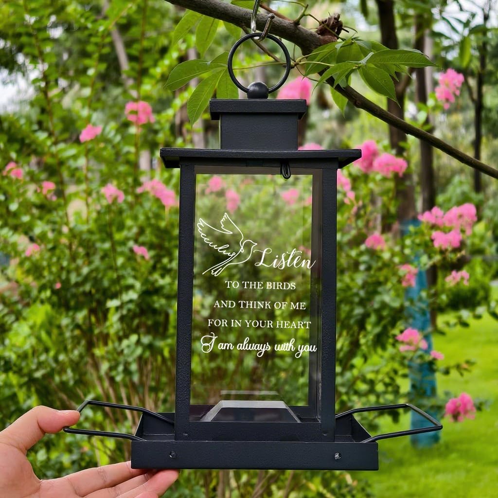 Sympathy Bird Feeders for Outdoors, Memorial Gifts for Loss of Loved One Dad Mom, Remembrance Condolences Bereavement Funeral Gift Idea, Grief Home Decor Keepsake Outside Garden - Image 6
