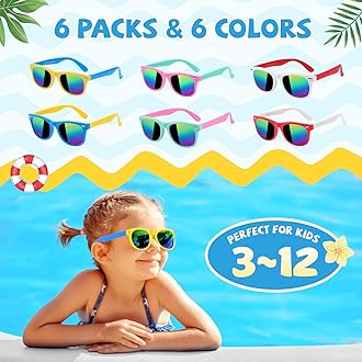 Pool Party Favors, Summer Beach Party Favors for Kids, Pool Party Decorations Supplies Including Beach Balls, Kids Sunglasses, Bubble Wands (36PCS Party Favors)
