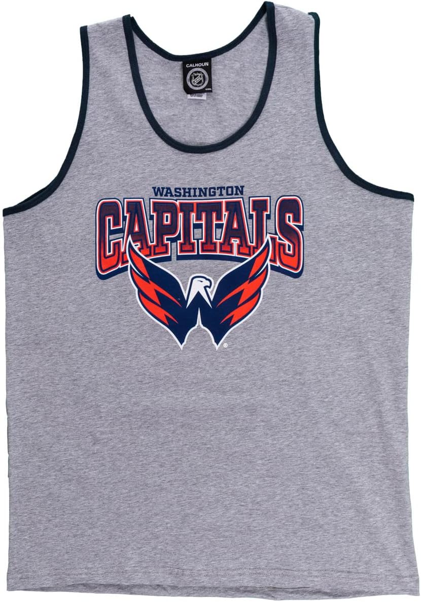 Calhoun NHL Surf & Skate Mens Gradient Print Contrast Trim Tank Top