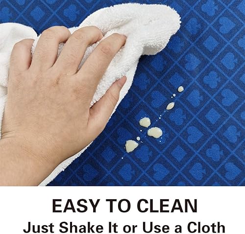 Miniatura 6 de BALIKEN Texas Holdem - Mantel profesional impermeable y resistente al polvo, 108 x 56 pulgadas, lavable e planchable. 12 meses de garantía