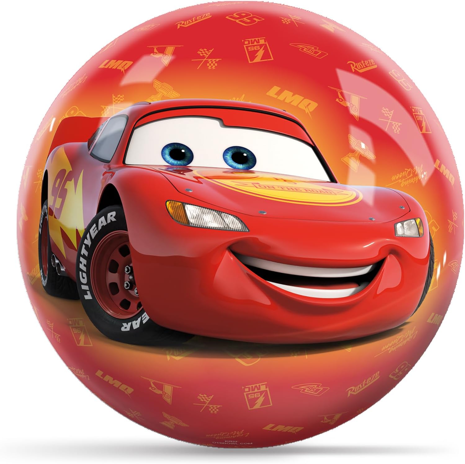 KR Strikeforce Disney Cars Lightning McQueen & Mater Undrilled Bowling Ball