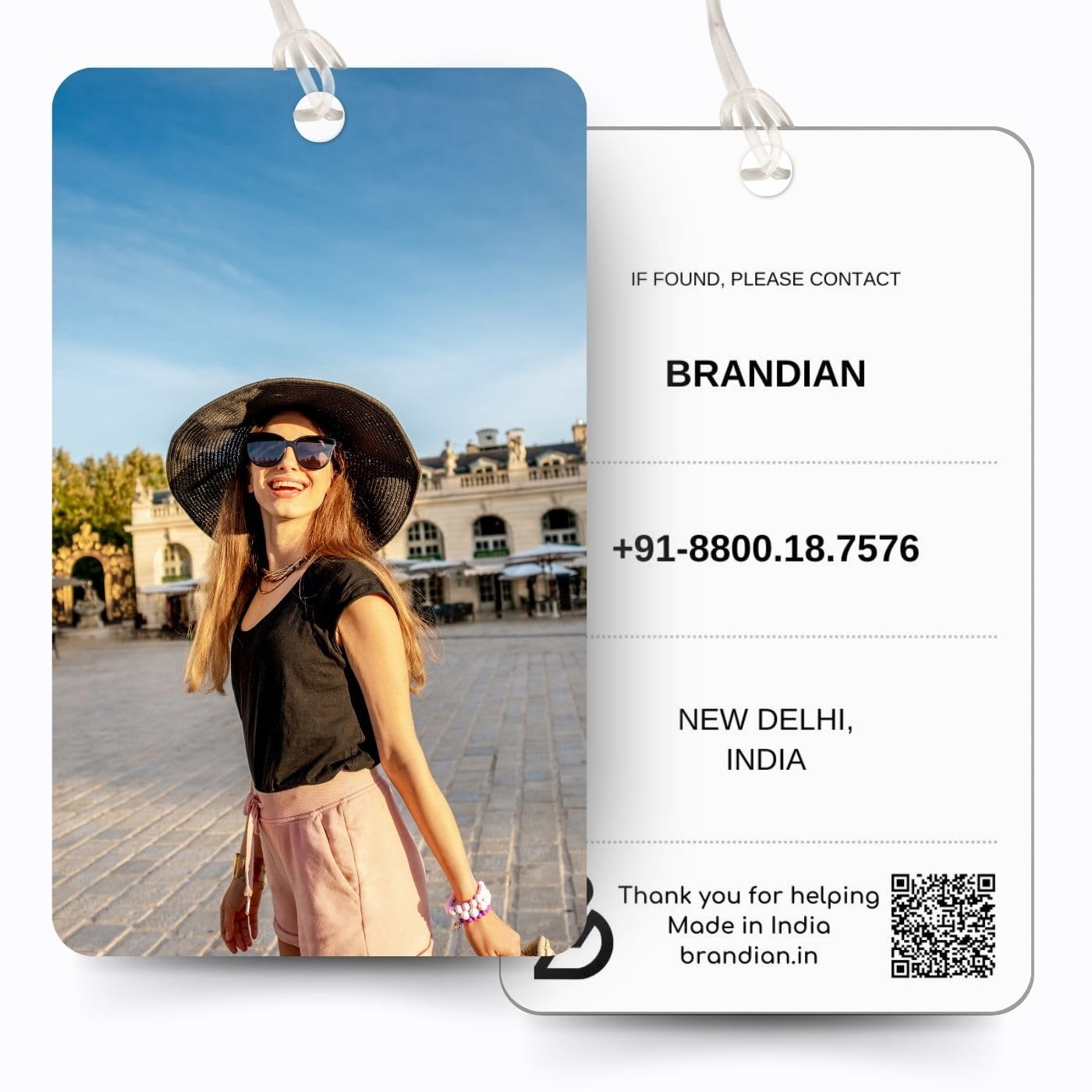 Brandian Custom Luggage Tags for Travel Personalized Bag Tags with Silicone Strap for Suitcases & Flight Essentials Baggage Tags with Silicone Band (Multicolour)-image-49