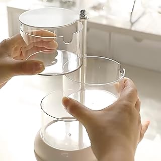 Soplo cosmético transparente, almacenamiento ...