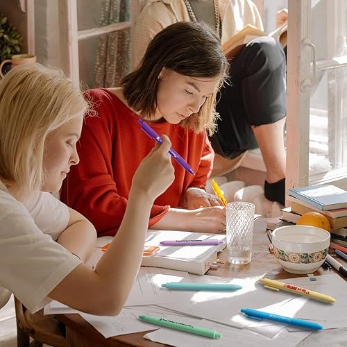 Miniatura 4 de Pecopcock 10 bolígrafos divertidos de agradecimiento, citas motivacionales con varios colores de caramelo, suaves al tacto, suministros escolares de