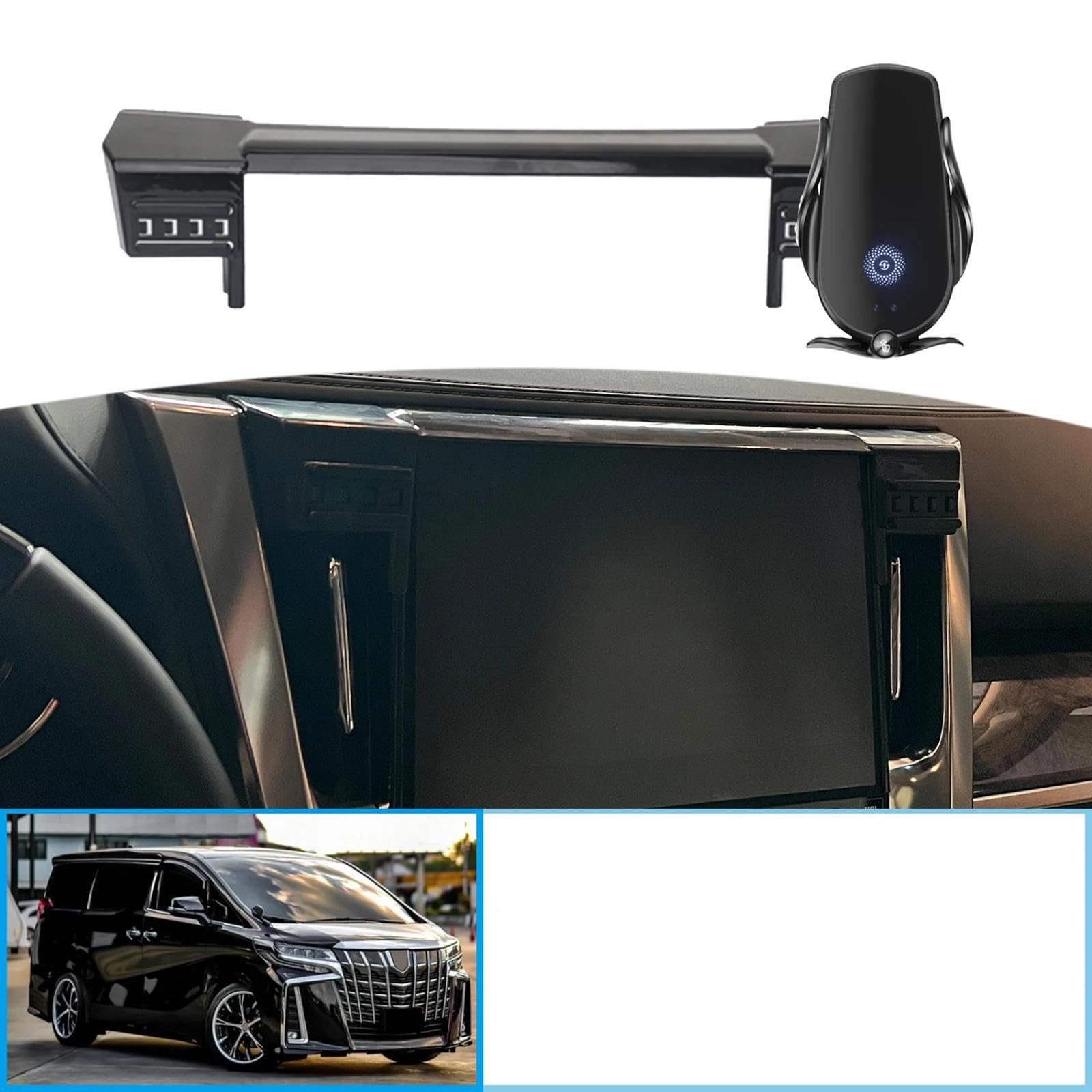 Uchwyt Samochodowy na Telefon dla Toyota Alphard Vellfire 30 Series AH30, uchwyt samochodowy na telefon komórkowy uchwyt GPS stojak na nawigację
