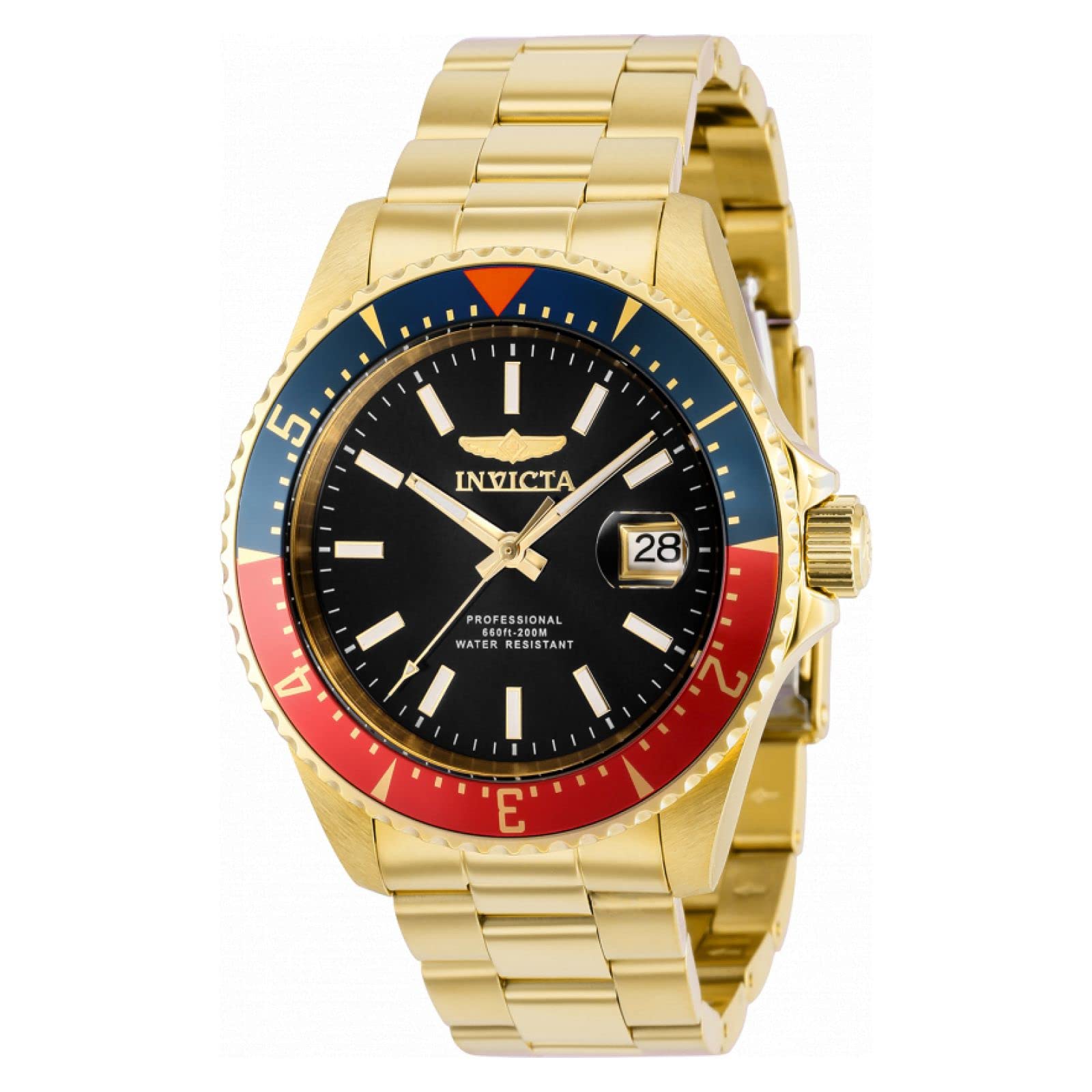 Invicta Stainless Steel Pro Diver Automatic Black Dial Analog Watch - for Men 36791, Band Color-Gold (B0B3SDW8ML) Amazon Price History, Amazon Price Tracker