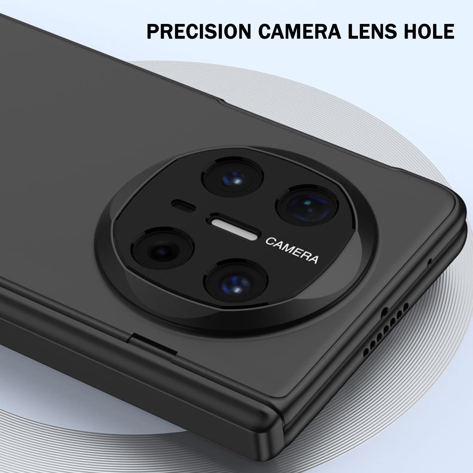 Etui do Huawei Mate X6, ultracienka podpórka z zawiasami magnetycznymi, odporna na wstrząsy, osłona ekranu aparatu, luksusowe platerowanie, kompleksowe etui, szare, Mate X6