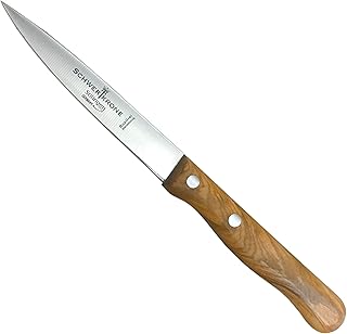Schwertkrone - Coltello spelucchino con manico in legno d’ulivo, per verdure