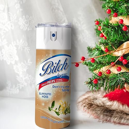 Miniatura 3 de Vaso Bitch Be Gone Cup  Bitch Be Gone Cup  Bitch Be Gone  Bitch Be Gone Spray Flowers 2 divertido vaso aislado de acero inoxidable de 20 onzas