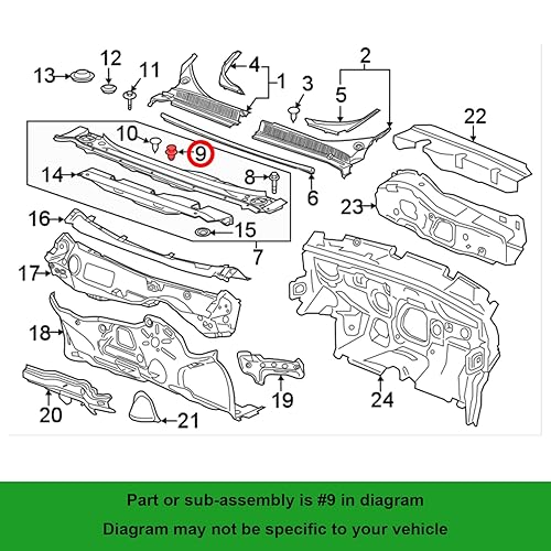 Miniatura 5 de OAUTOO 30 unids Fender Liner Retenedor Parachoques Fascia Flares & Air Dam Push Type Clips para GM 11589292