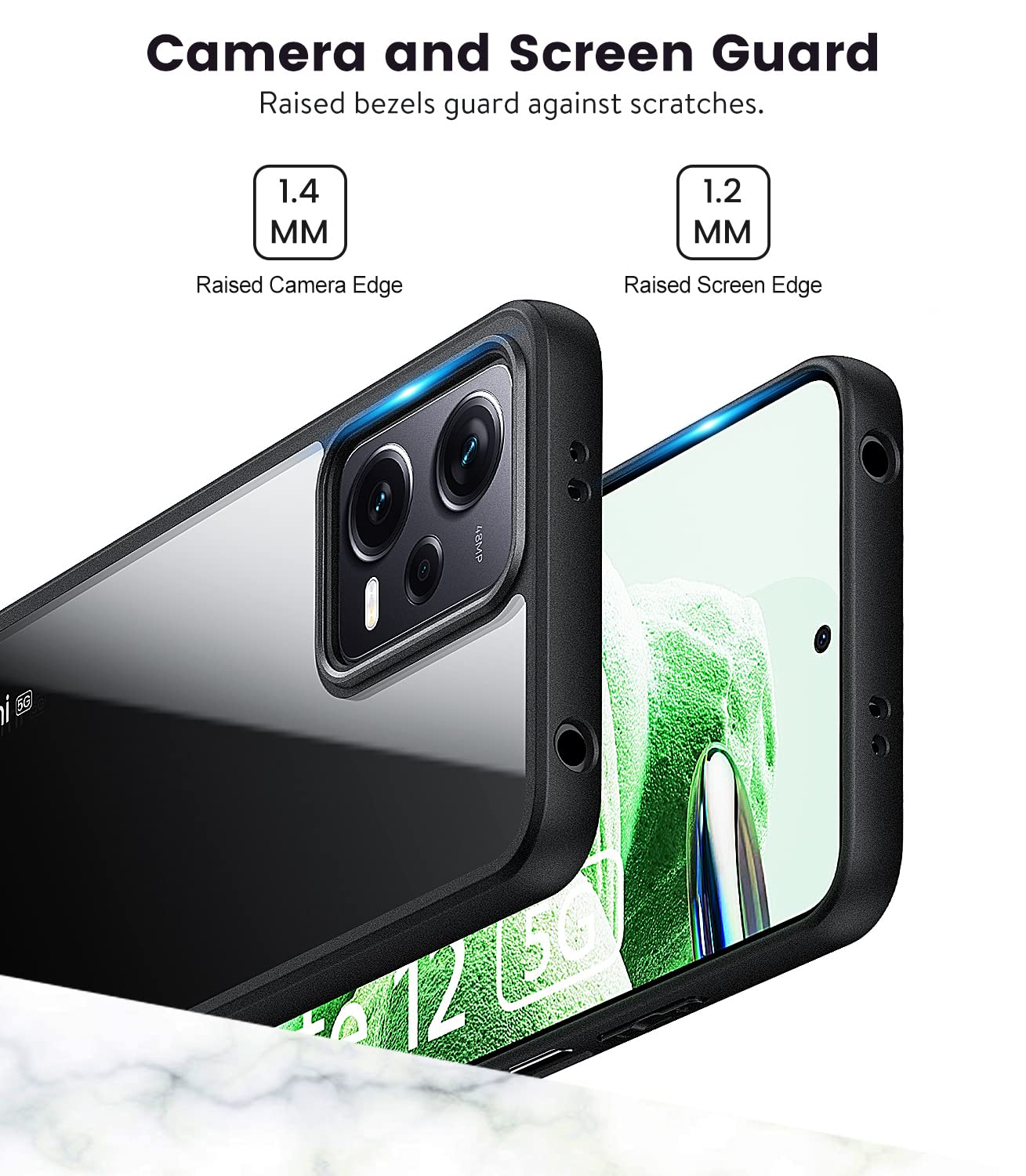Custodia Ibrida Con Vetro Temperato Per Xiaomi 13T, 12T Pro, Poco X5, Redmi Note 12/11 E Altri
