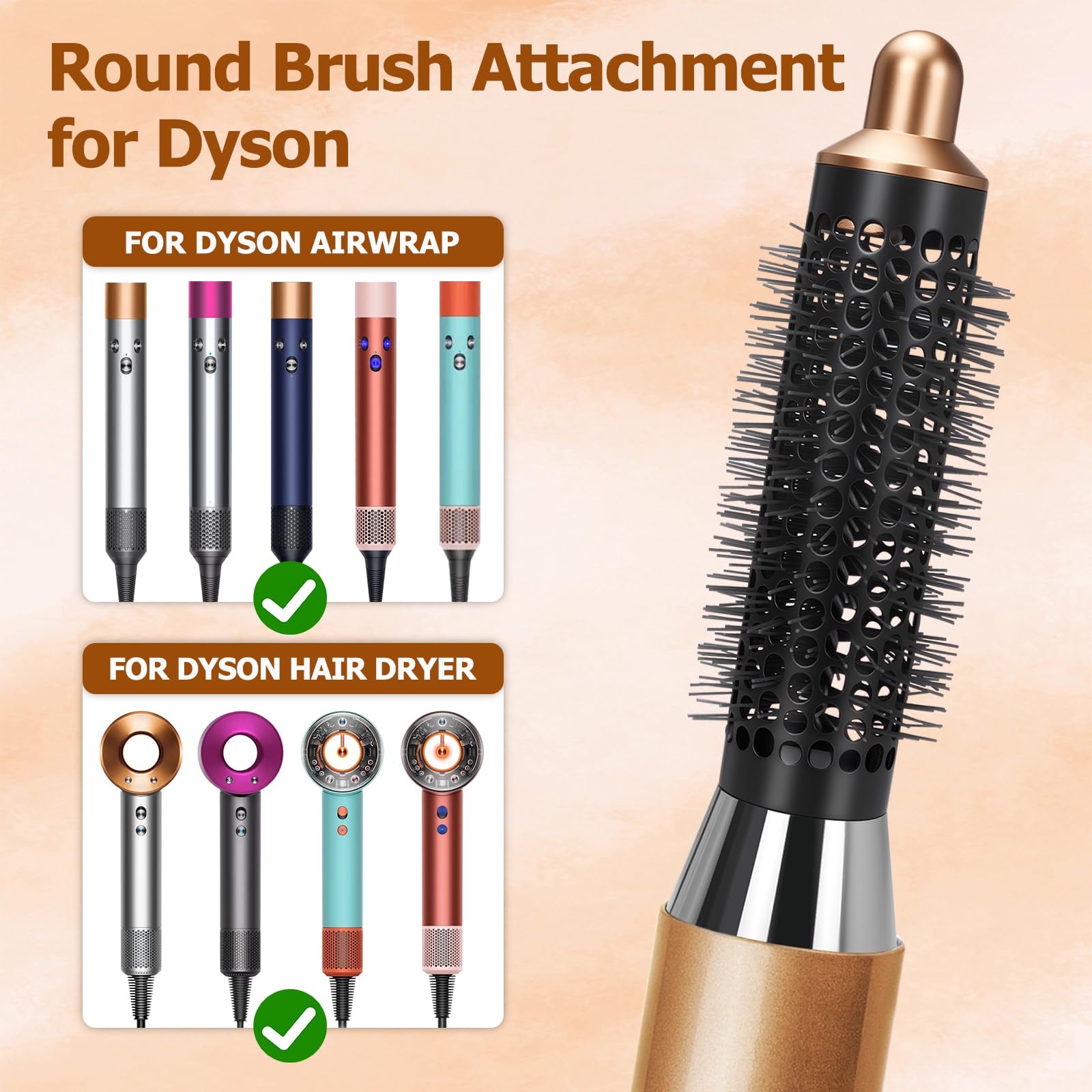 Amazon.com : 20mm Round Volume Brush and Upgraded Adapter For