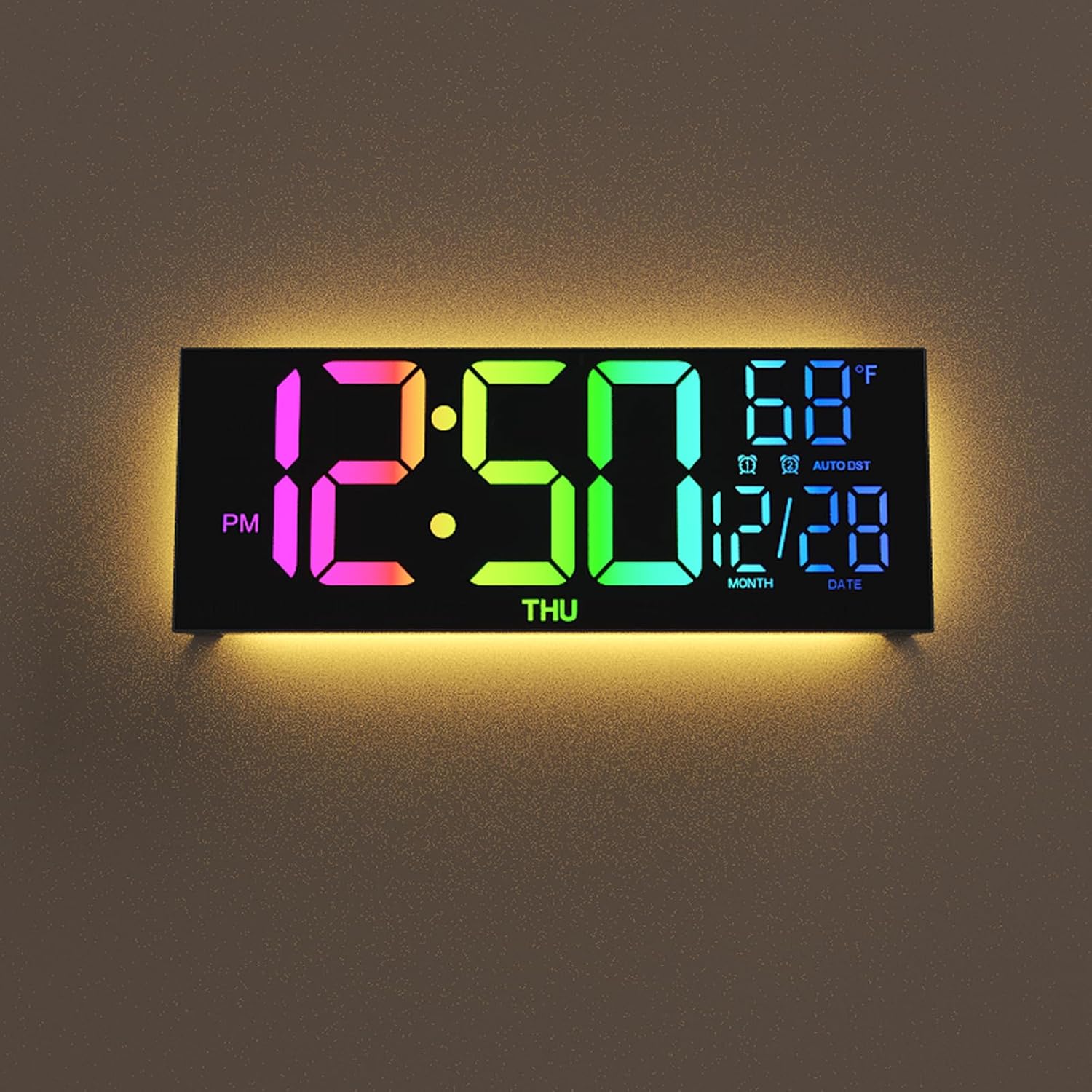 YISILE B Digital Wall Clock Large Display, 13" Large