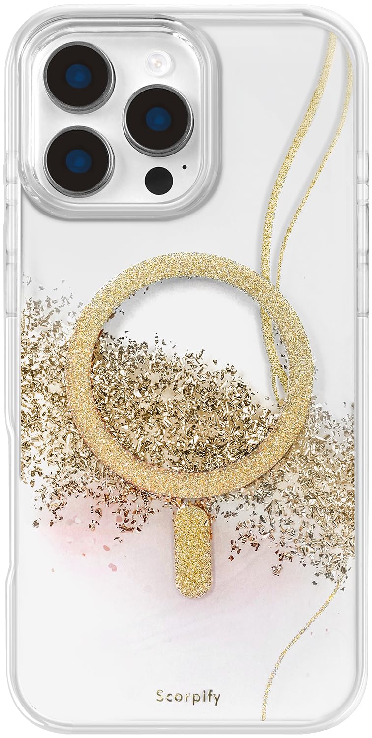 Coque iPhone 16 Pro Max pailletée rose pour sublimer vos soirées