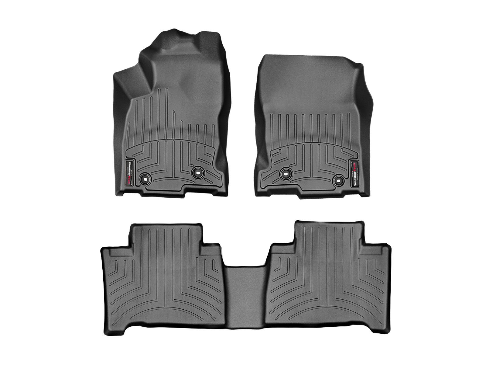 WeatherTech Custom Fit FloorLiners for Lexus NX NX Hybrid 1st 2nd Row 44749-1-2 Black