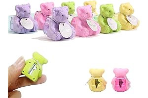 8Pcs Cute Backpack Bear Erasers Desk Pets for Kids