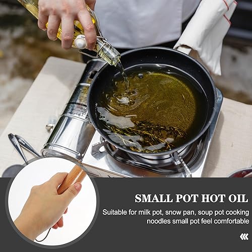 Miniatura 5 de Angoily Mango de olla antiquemaduras, mango de olla de leche, sartén desmontable, agarre antiquemaduras, repuesto universal, mango de utensilios de