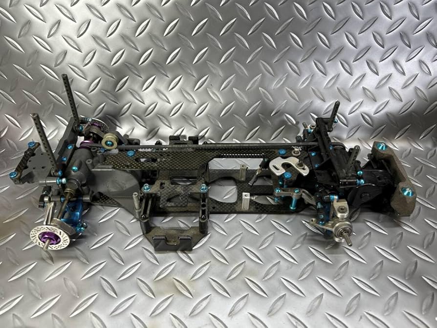 Amazon.co.jp: タミヤTAMIYA TA03F アルミパーツ カーボンシャーシ