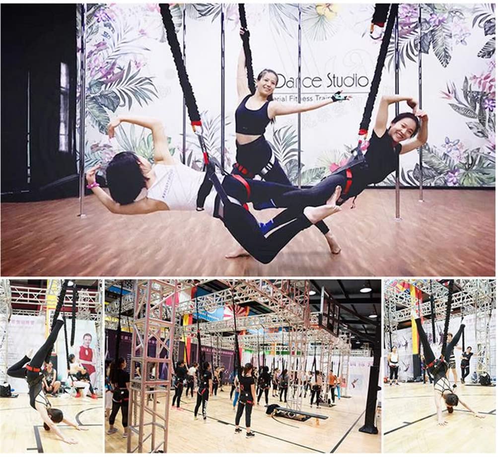 Fasce di resistenza per palestra domestica, fitness e yoga aereo, sistema elastico per allenamento pilates – Get Strong & Flexible