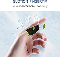 Vista 2 de Juego de fundas para dedos, 10 unidades Funda móvil para el pulgar para pantalla táctil, transpirable, antisudor, sensible al sudor, teclas