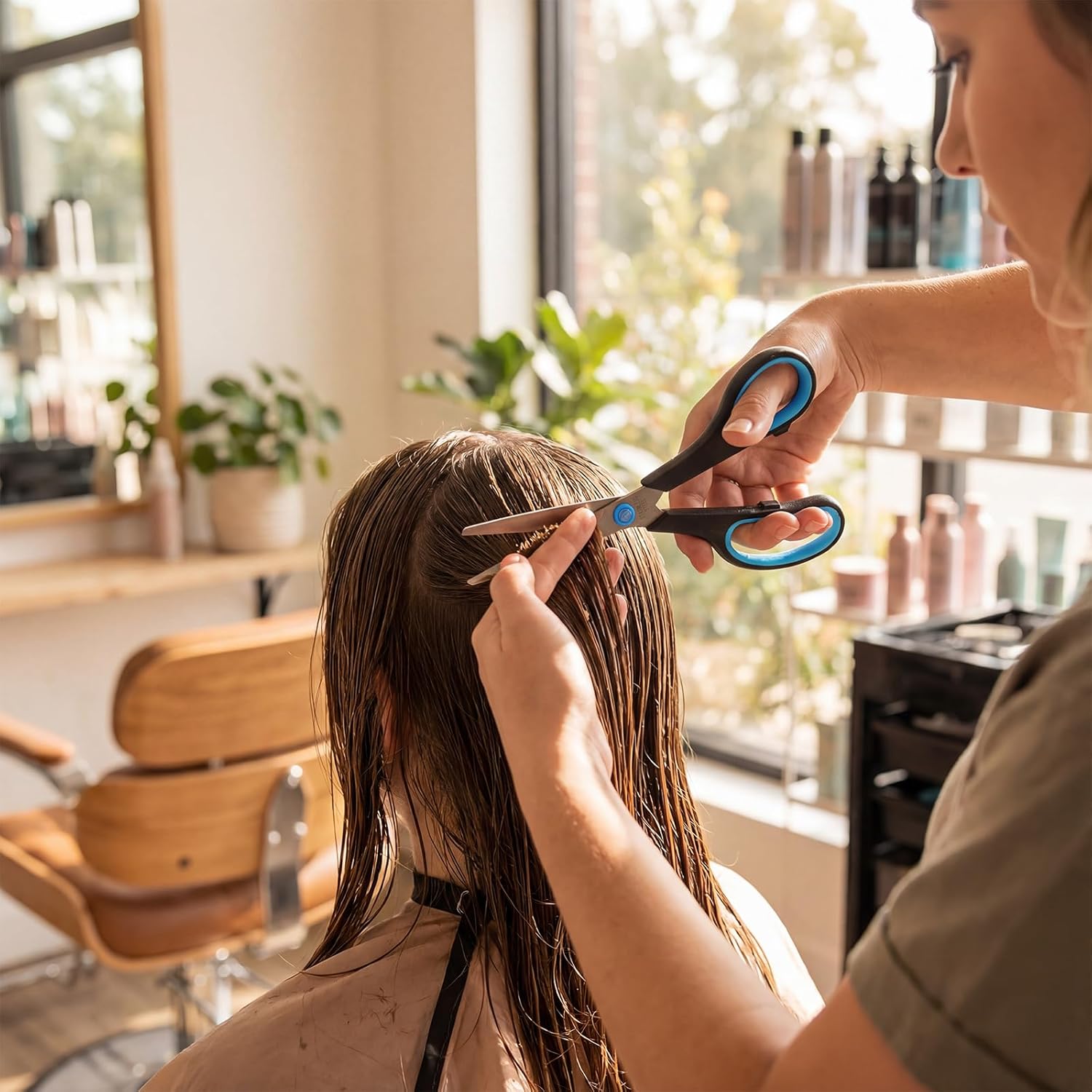 WILLBOND 30 Pack Scissors Bulk 8" Multipurpose Professional Heavy Duty Multicolor Sewing Stainless Steel Scissors Set for Office Home Sewing Fabric (Red,Green,Blue)