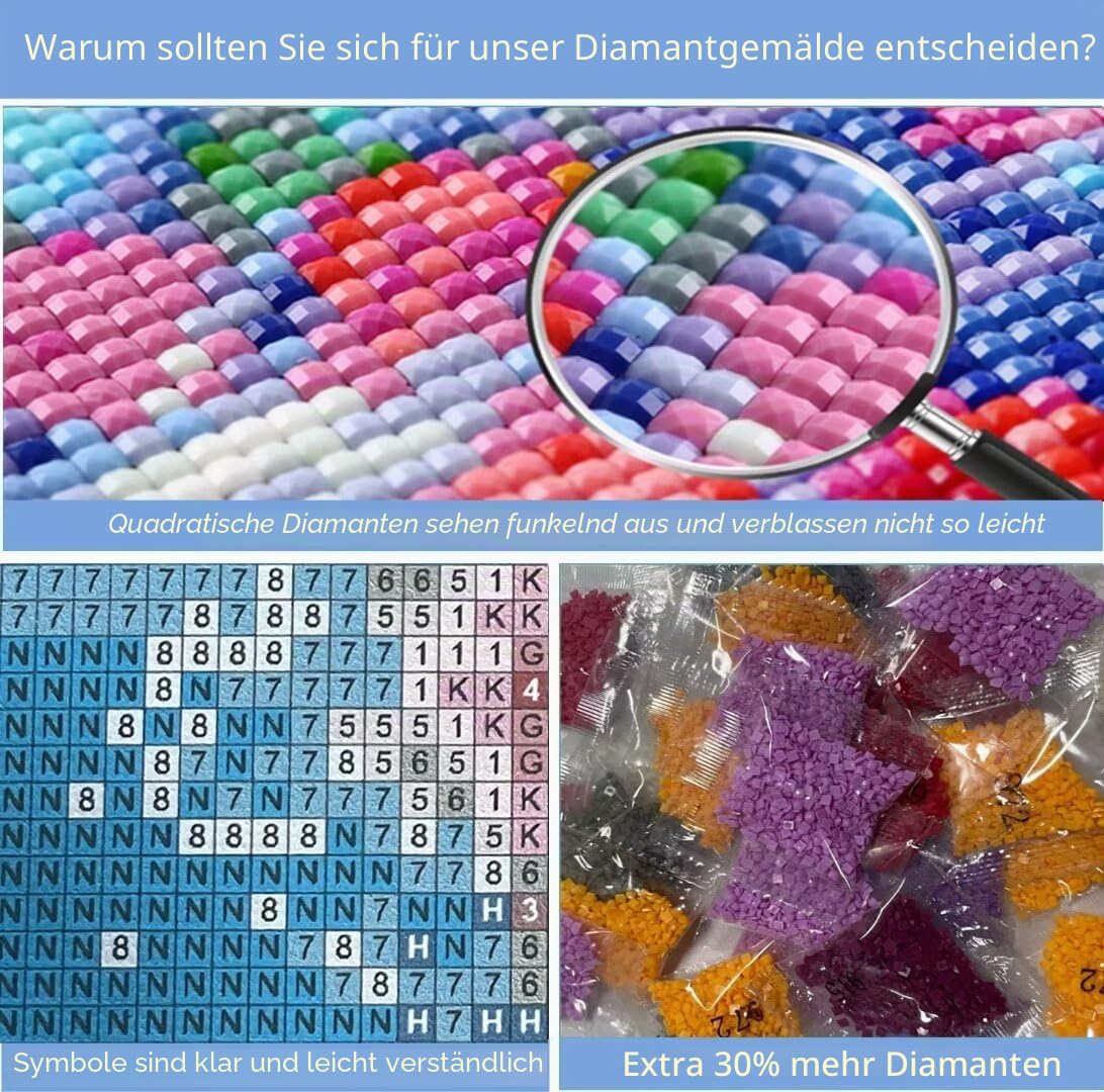 Diamond Painting XXL 180x60cm,5D Diamond Painting Erwachsene Sternenhimmel Diamant Painting Bilder Swing,DIY Diamond Painting Eckige Steine Mosaikherstellung,für Halloween Zimmer Deko,Geschenke YF-190