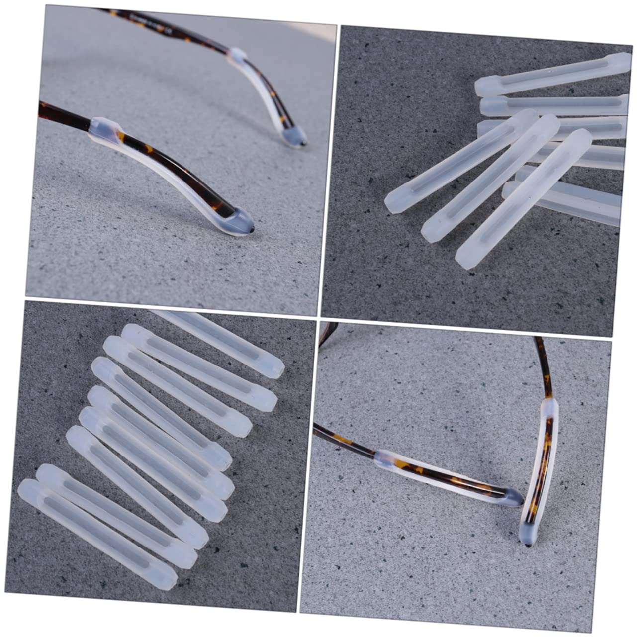 DOITOOL 10pares Funda Antideslizante para Gafas Protector de Orejas de Tapas de Silicona Fundas Patas Gafas Uso Diario Actividades al Aire