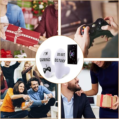Vista 6 de QAPIZM Do Not Disturb I'M Gaming Socks, Men Gifts Ideas Valentines Day Kids Valentine Boy Gamer Sock Gift for Mens Dad Father