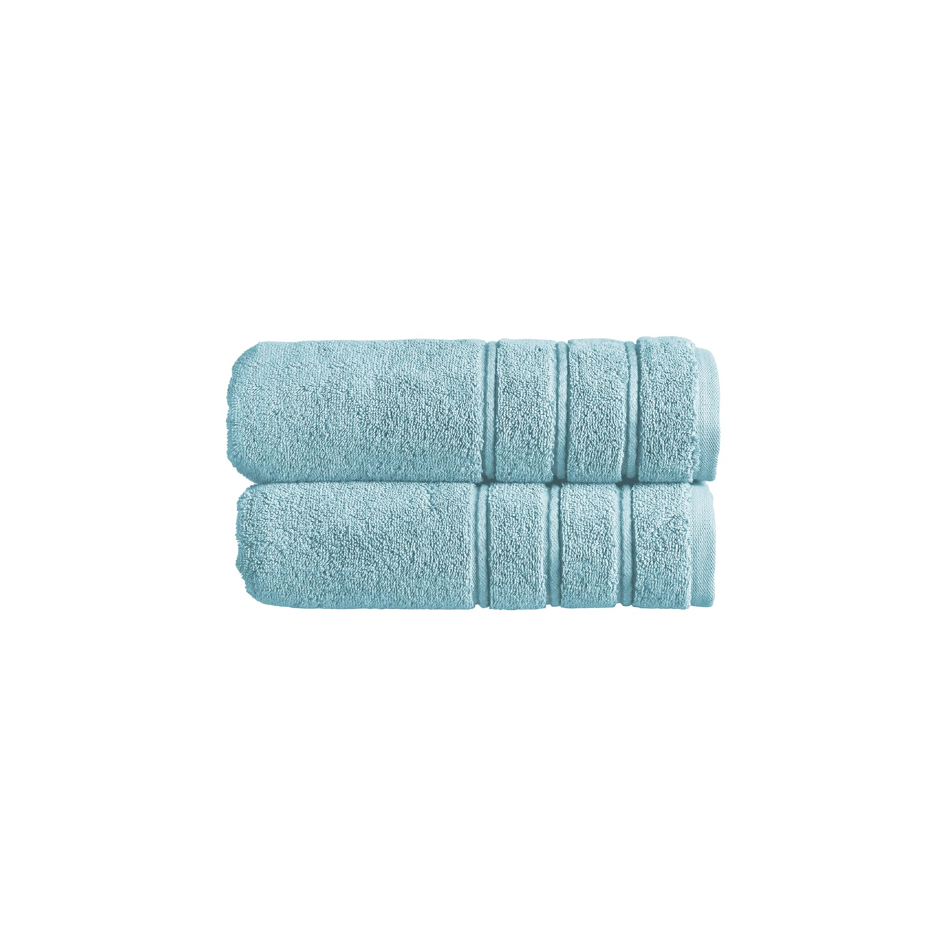 Christy Antalya Large Bath Towels | Set of 2 | 100% Turkish Cotton | 600GSM | Soft Plush Luxury Towel Set | 70cm x 125cm | Quick Dry | Ocean Blue